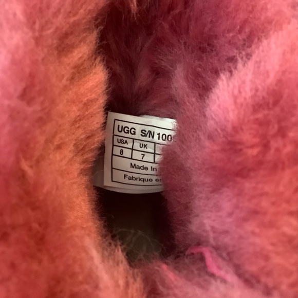 Ugg Uggs Bailey bow toddler girls cerise hot pink fuchsia boots 8 - Picture 6 of 7